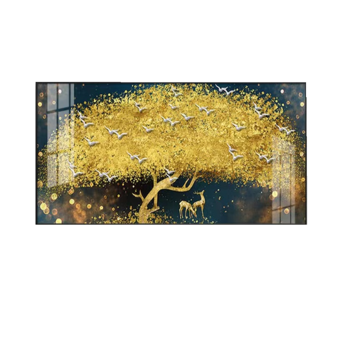 돈들오는 금나무 액자 풍수그림, A02블랙