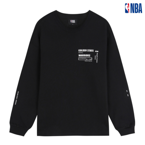 NBA NBA 남녀공용 레터링 포인트 기모 티셔츠 N211TS033P