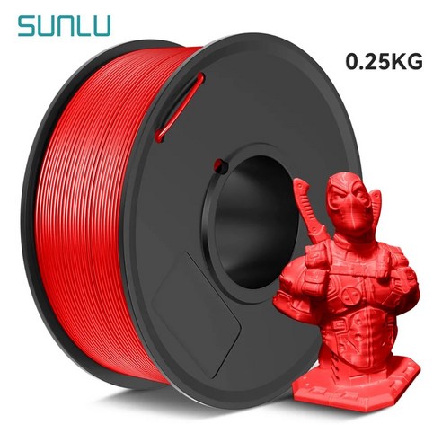 SUNLU PETG 3D 필라멘트 FDM 프린터에 투명도 1 75mm 롤 0 25kg/롤, 레드 Best Top5