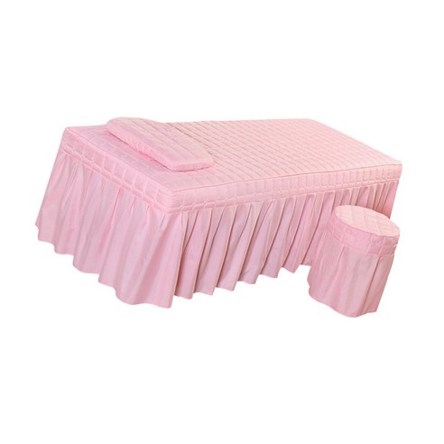 ST SHOP 부드러운 아름다움 마사지 침대 시트 베개 커버와 의자 커버, 핑크, Polyster