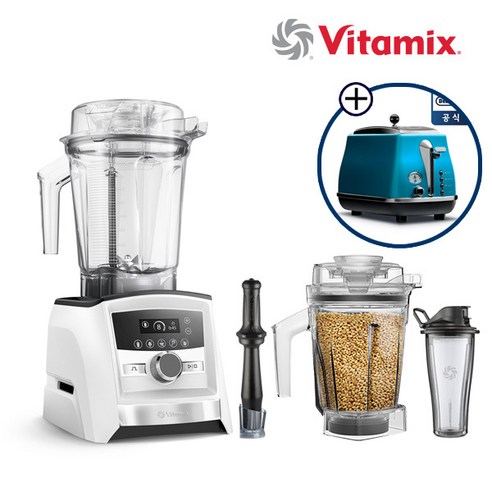 바이타믹스 A3500i Bundle 번들 패키지 초고속 믹서기 2L 1.4L, A3500i Gouremt Bundle(화이트)