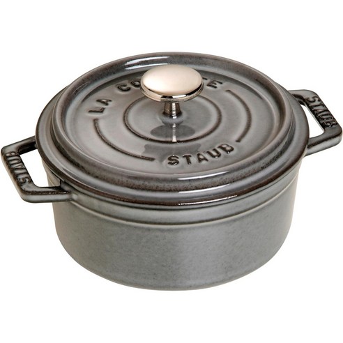 Staub Mini Cocotte 원형 주물냄비 12cm 400ml 그레이