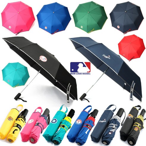 MLB 공식 승인 프리미엄 3단 완전 자동 우산 3단우산 MLB 공식 승인 프리미엄 3단 완전 자동 우산 3단우산