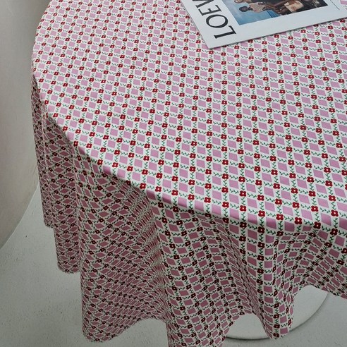 프라임꽃무늬원단, 핑크