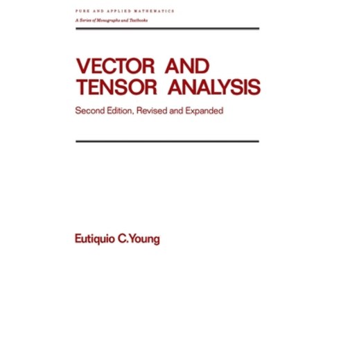(영문도서) Vector and Tensor Analysis Hardcover, CRC Press, English, 9780824787899