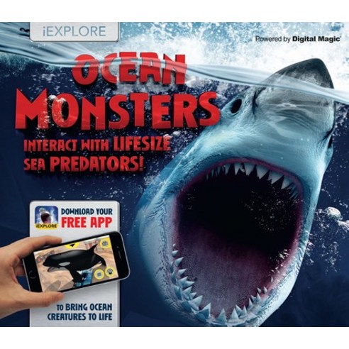 (영문도서) Ocean Monsters: Interact with Lifesize Sea Predators! Hardcover, Carlton Kids