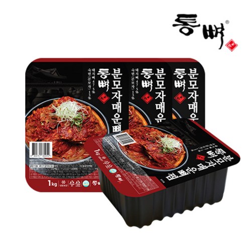 [통뼈공식몰] 통뼈 분모자 매운 뼈찜 1kg, 1개