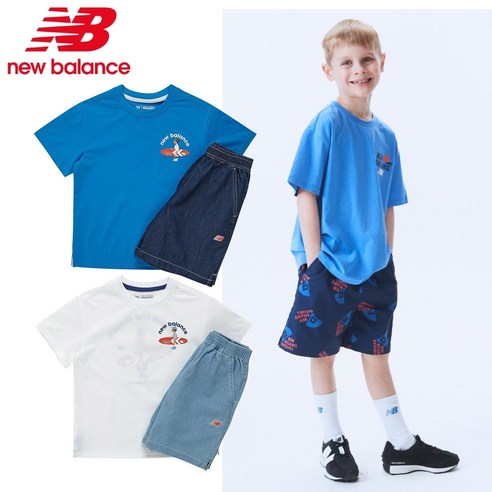 뉴발란스 NEW BALANCE 키즈 619055 Surfing 남아데님 셋업 NK9YE2703U