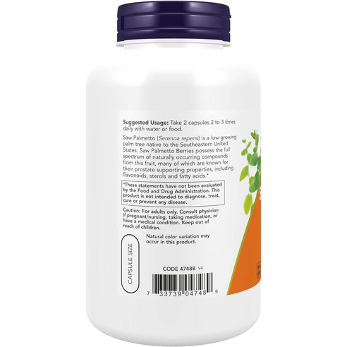 나우푸드 쏘팔메토 베리 550 mg 250정