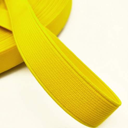 컬러 허리 고무밴드 15mm, 1개, 옐로우