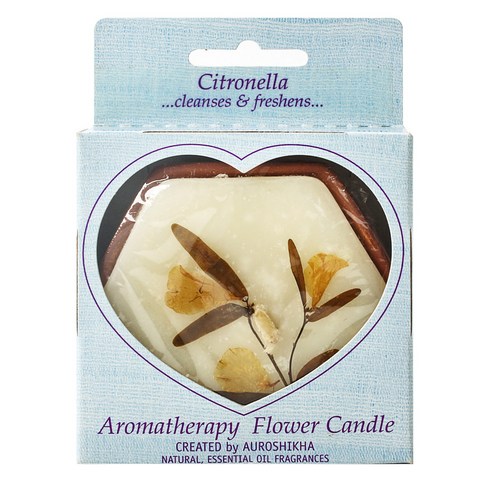 오로시카 아로마테라피 플라워 컵캔들, 1개, Citronella