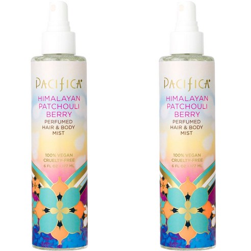 퍼시피카 히말라얀 파촐리 베리 퍼퓸드 헤어 & 바디 미스트 비건, 2개, 177ml