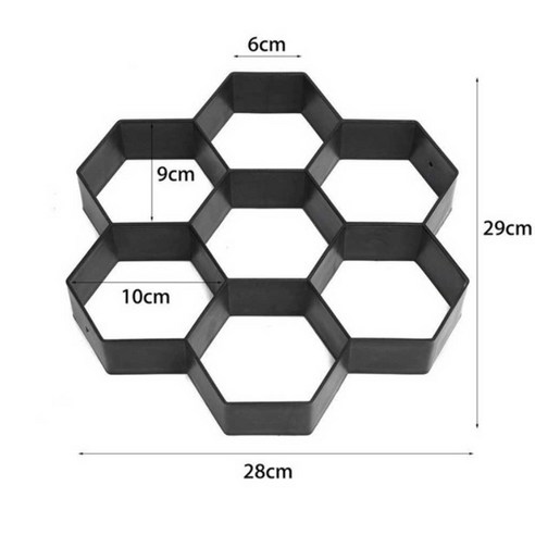 마당 보도블럭 만들기 DIY 틀 시멘트 콘크리트 정원 디딤돌 디딤석 셀프 시공 도로 포장, G타입 35x35x3.6cm