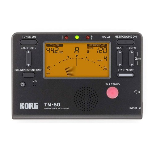 KORG TM60 TM60C 튜너 메트로놈 윈드/기타/우쿨렐레/색소폰/바이올린/플루트 튜너 범용 메트로놈 CM300 선, 1개 tcelectronic튜너