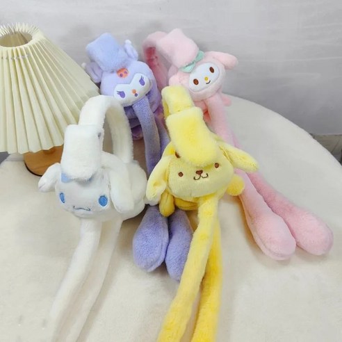 산리오 캐릭터와 귀여움이 조화된, 뛰어난 소음 차단 능력을 가진 움직이는 귀마개