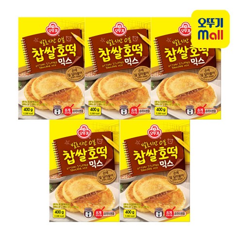 오뚜기 찹쌀호떡믹스 400g 5팩, 1박스(총 6개) 오뚜기 찹쌀호떡믹스 400g 5팩, 1박스(총 6개)