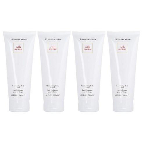 엘리자베스아덴 5th 애비뉴 모이스처라이징 바디 로션, 4개, 200ml