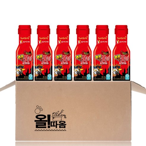 (올따옴) 삼양 핵불닭소스 200g 6입, 6개