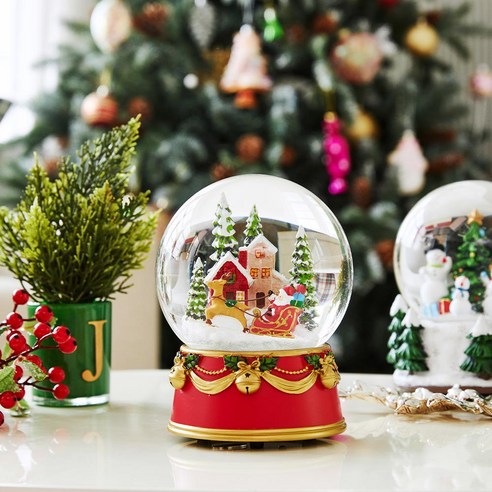 크리스마스의 설렘을 담은 작은 세계: 모던하우스 산타마을 뮤직워터볼 모던하우스오르골 크리스마스의 설렘을 담은 작은 세계: 모던하우스 산타마을 뮤직워터볼 모던하우스오르골