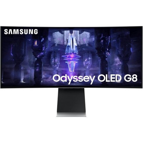 삼성 49 오디세이 G93SC 시리즈 OLED 커브드 게이밍 모니터 240Hz 0.03ms 듀얼 QHD 디스플레이HDR 트루 블랙 400 프리싱크 프리미엄 프로 높이, 34-inch OLED G8_Curved | WQHD/