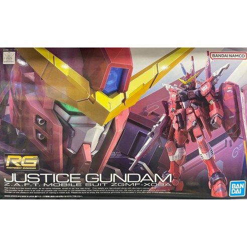 반다이 RG Justice Gundam 프라모델 176512, 1개