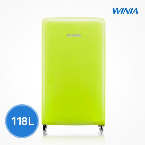 위니아 칵테일 프리미엄 소형 냉장고 (118L) ERT118CB, 라임