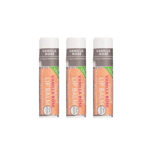 수딩터치 립밤 7g, 3개, Vanilla Rose