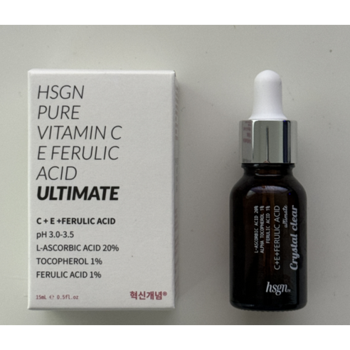 혁신개념 15% Vitamin. C E 페룰릭 얼티밋 세럼 15ml 순수비타민C 스킨수티컬즈 화이트닝 미백 기미, 2개
