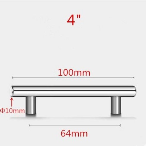 모던한 가구 손잡이 50mm-500mm 스테인레스 스틸 T 바 손잡이 가구 캐비닛 손잡이 및 찬장 문 손잡이, 12.2 inch Single Hole