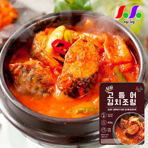 싱싱 고등어 김치조림 400g x 4팩, 4개