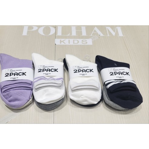 우리 아이 발에 행복을 더하는 폴햄키즈 레귤러삭스 2팩