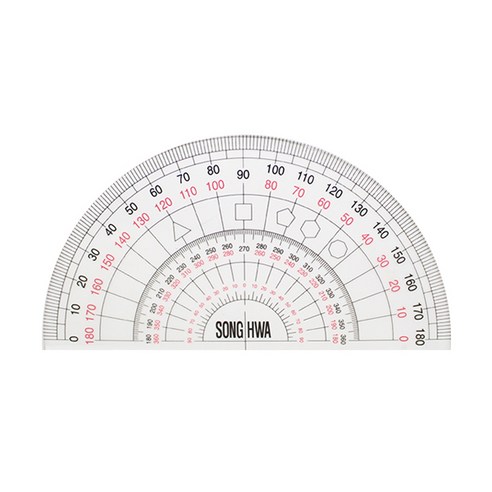 [코리아스퀘어] 송화 각도기 13cm