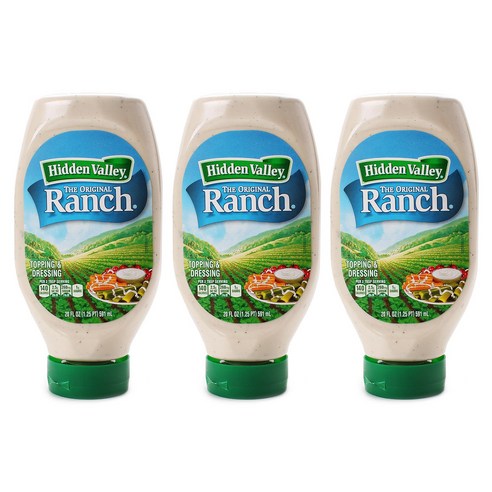 히든밸리 디 오리지널 랜치 드레싱, 591ml, 3개