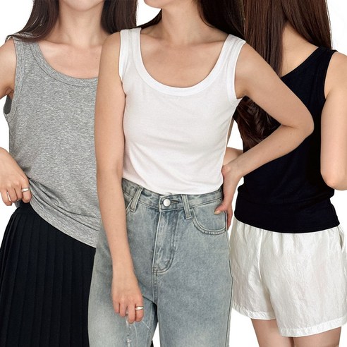 핑크로메 여성 모달 나시 3종