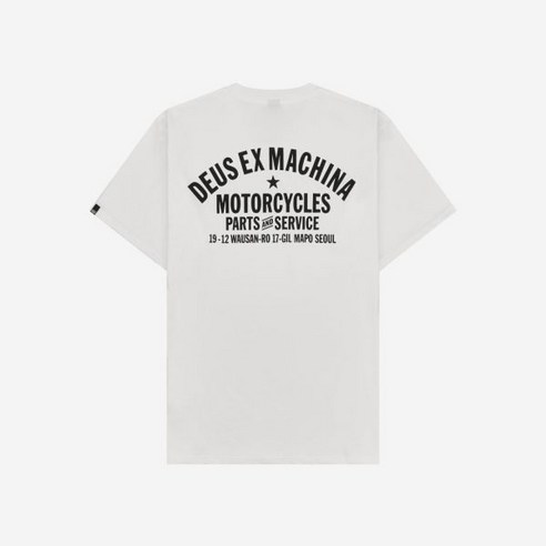 데우스 엑스 마키나 서울 어드레스 티셔츠 화이트 Deus Ex Machina Seoul Address T-Shirt White 255085