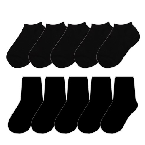 10켤레 어린이 무지양말 남아 여아 초등 아동 키즈 기본 단색 베이직 양말