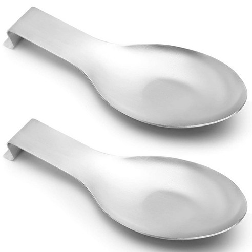 저항 스토브 탑 녹위한기구 나머지 숟가락 국자 홀더 요리 주방 카운터 숟가락 나머지 (2PCS), 하나, 은