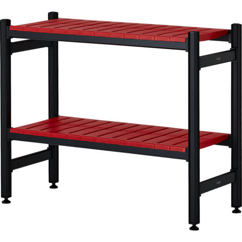 ATON 아톤 주방수납 홈까페 탕비실 소형 알루미늄 2단 선반, 1개, 그린