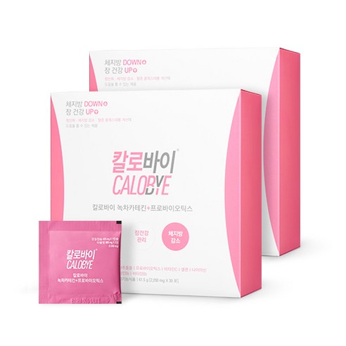 칼로바이 녹차카테킨+프로바이오틱스 다이어트식단 다이어트보조제, 61.5g, 2개