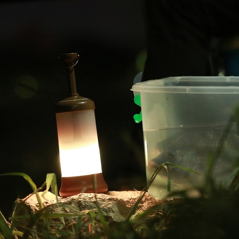 휴대용 LED 충전식 무선 캠핑 랜턴, 브라운, 하나