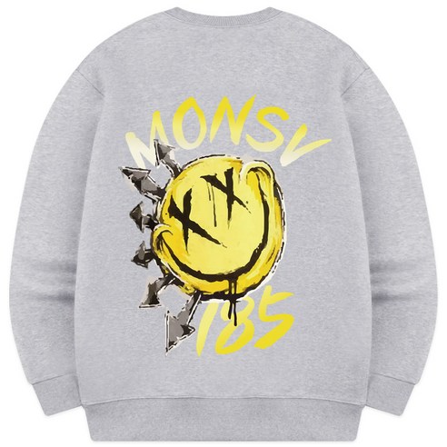 [당일출고/기모추가] 스마일픽 맨투맨 티셔츠 빅사이즈 남자여성 ZAMD_0024