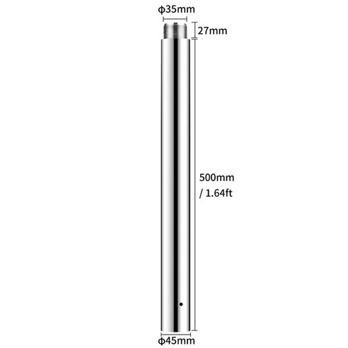 폴댄스봉 연습실 가정용폴댄스봉 실내 댄스봉 연장 부품, 도장 튜브 50.0cm 연장 튜브, 1개