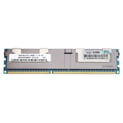 서버 워크스테이션용 16GB PC3-8500R DDR3 1066Mhz CL7 240핀 ECC REG 메모리 RAM 1.5V 4RX4 RDIMM RAM, 하나, 블루 & 실버