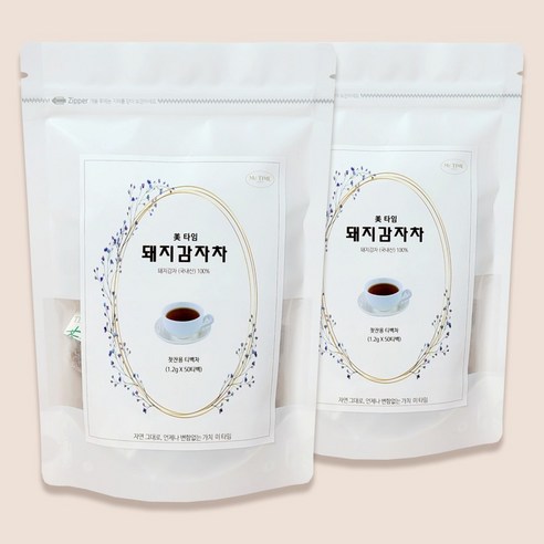 미타임 국산 볶은돼지감자차 티백, 1.2g, 2개, 50개입