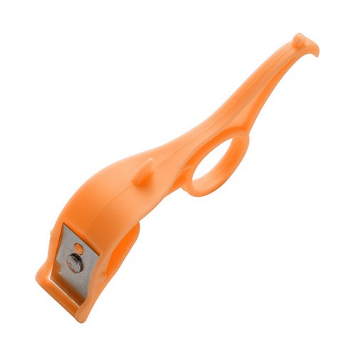 Fruit Peeler Vegetables Fruit Stainless Steel Slicer Double head Julienne Cutter Slicer Peel Gadget, 하나, Orange