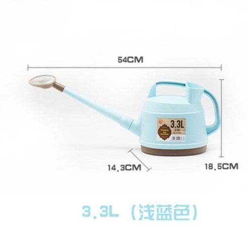 가드닝 물조리개 앨리스 가정용 IJ 물주전자 아이리스 꽃 심플 장구, B. 3.3L 라이트 블루