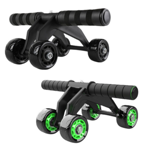 저소음 AB슬라이드 롤아웃 복근 롤러 뱃살 홈트운동기구 초급자용, 그린