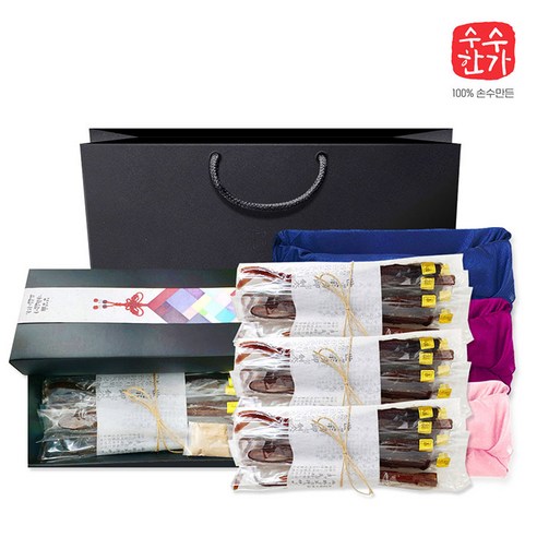 수수한가 도라지정과 500g +콩고물+케이스+선물띠+선물포장옵션, 도라지정과 500g+콩고물+케이스+선물띠+보자기
