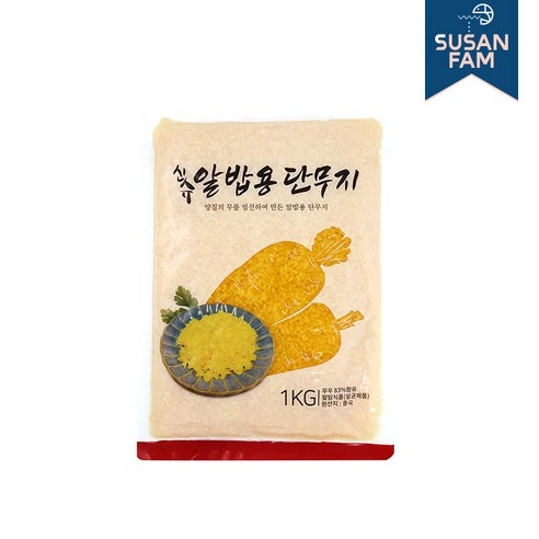 코우 신슈 알밥용단무지 1kg, 1개 꼬들단무지