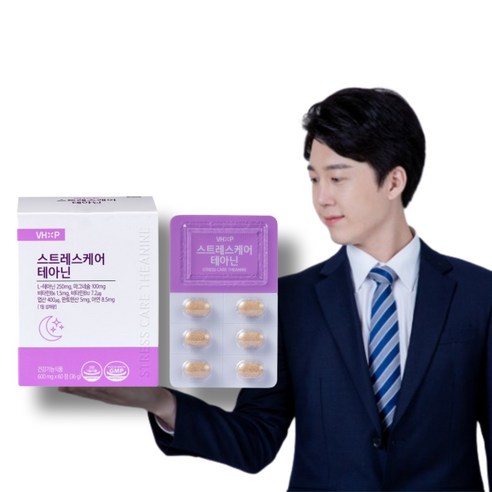 반포종로팜 세로토닌 L 테아닌 250mg 식약처인증, 1개, 60정 도파민네이션 Best Top5